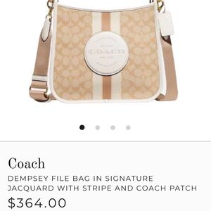 Coach Dempsey Purse NWT